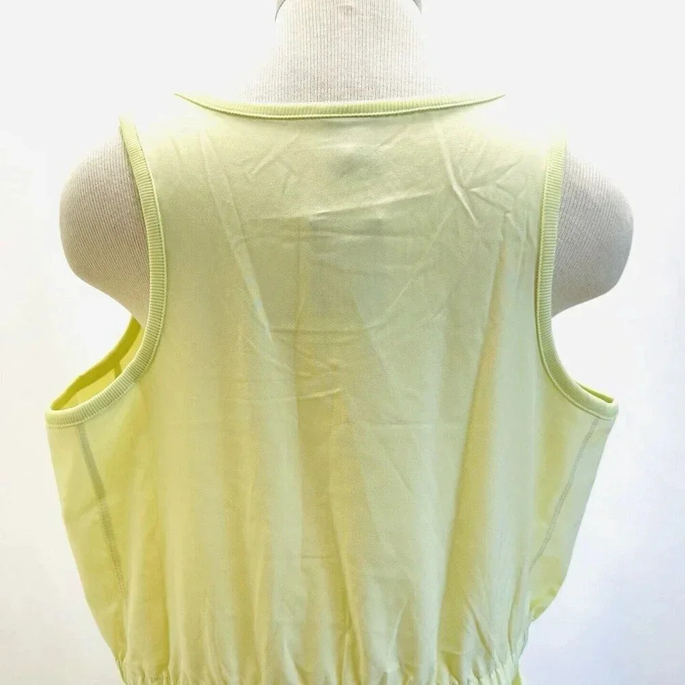 NWT TEK GEAR Women Sleeveless Pullover Round Neck Drawstring Green Dress Large - Picture 7 of 11